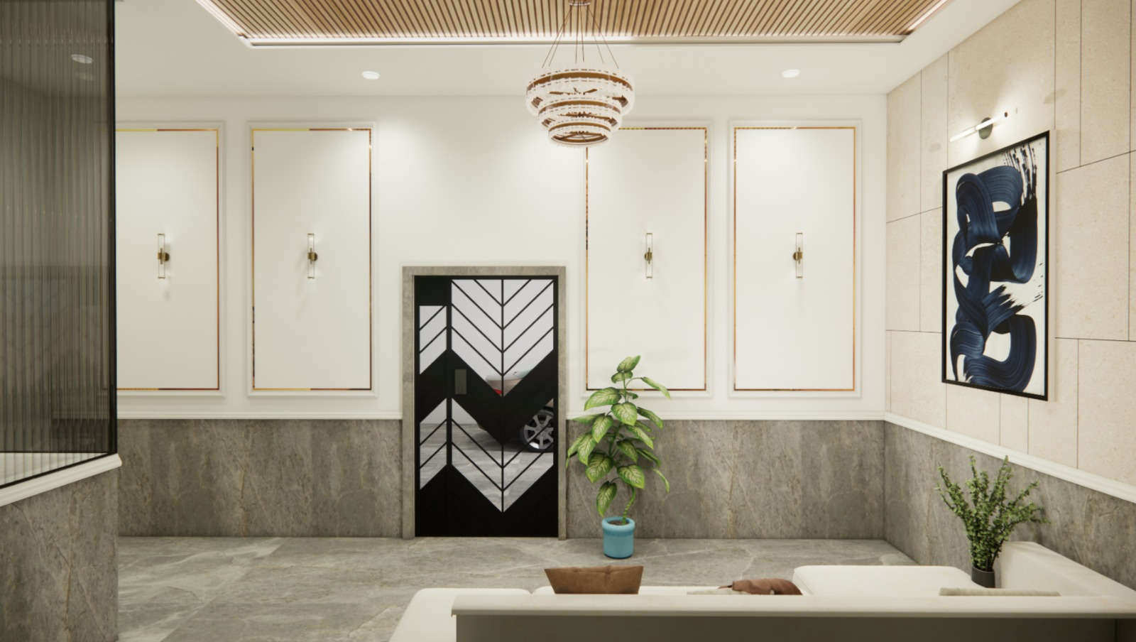 Mangalam Heights — Lobby Entrance