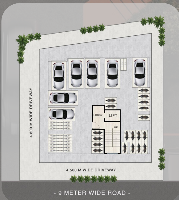 Mangalam Heights — Parking Layout